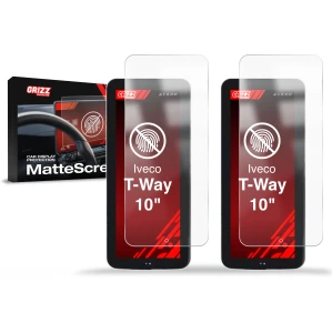 2w1 Folia antyodciskowa Grizz Protector na ekran IVECO T-Way 10" Mirrors (2024-2026), matowa