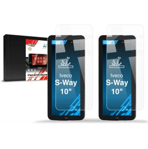 2w1 Folia ceramiczna Grizz Protector na ekran IVECO S-Way 10" Mirrors (2024-2026)