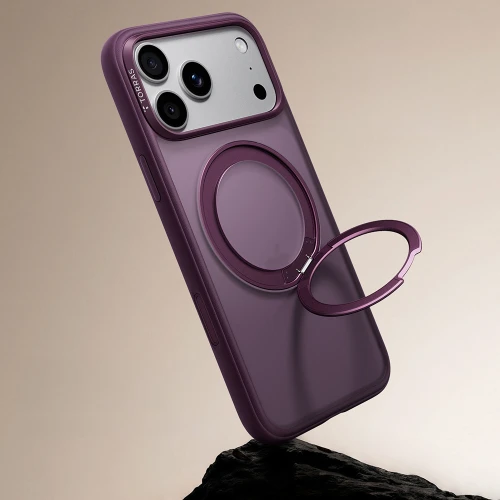 Etui Torras O1 Guardian do iPhone 18 Pro / 17 Pro do MagSafe, burgundowe (6/8)