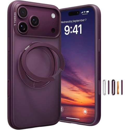 Etui Torras O1 Guardian do iPhone 18 Pro Max / 17 Pro Max do MagSafe, burgundowe (2/8)