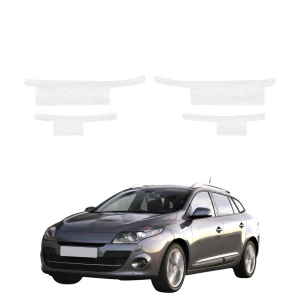 4w1 Biała powłoka techniczna Grizz Protector na progi Renault Megane 3 Kombi 5D (2008-2012)