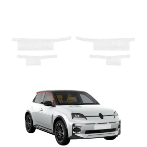 4w1 Biała powłoka techniczna Grizz Protector na progi Renault R5 (2024-2026)