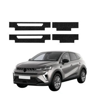4w1 Czarna powłoka techniczna Grizz Protector na całe progi Renault Captur (2024-2026)