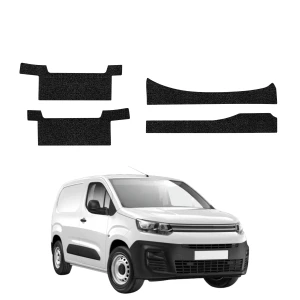 4w1 Czarna powłoka techniczna Grizz Protector na progi z wcięciami Citroen Berlingo VAN (2018-2026)