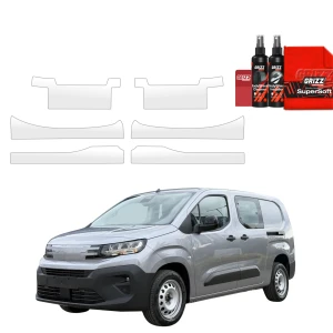 6w1 Bezbarwna folia ochronna Grizz Protector na progi z wcięciami Peugeot Partner (2018-2026)