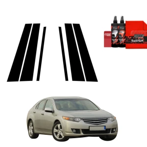 6w1 Czarna folia ochronna Grizz Protector na słupki Honda Accord Sedan 5D (2021-2026)