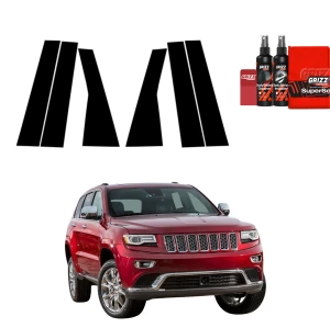 6w1 Czarna folia ochronna Grizz Protector na słupki Jeep Grand Cherokee 4 (2010-2021)