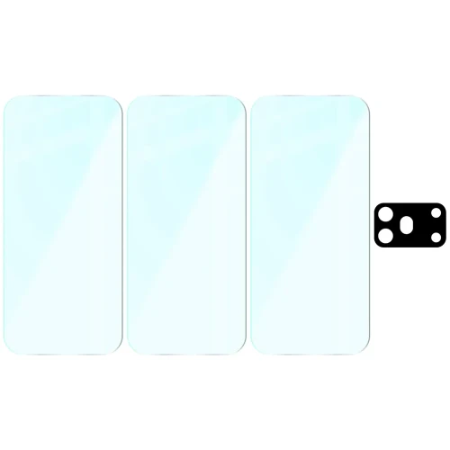3x Szkło hartowane + szybka na aparat Bizon Glass Clear Pack do HONOR 600 Pro 5G (6/6)
