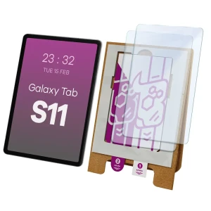 2x Szkło hybrydowe z eko aplikatorem Bizon Eplikator Tab Hybrid Mule do Galaxy Tab S11