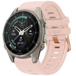Pasek Tech-Protect Silicone do QuickFit 20 mm, pudrowy róż
