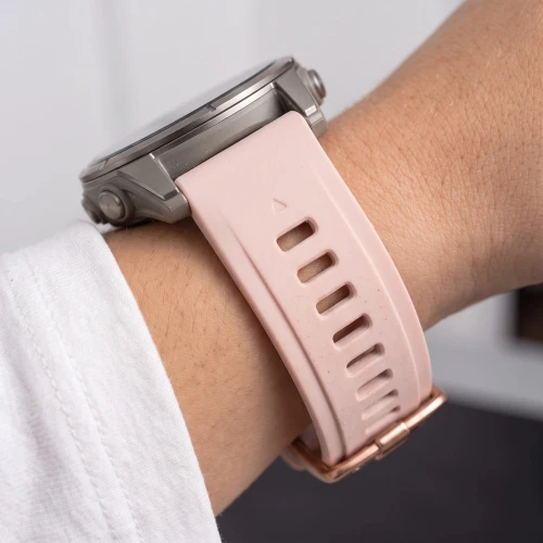 Pasek Tech-Protect Silicone do QuickFit 20 mm, pudrowy róż (7/9)