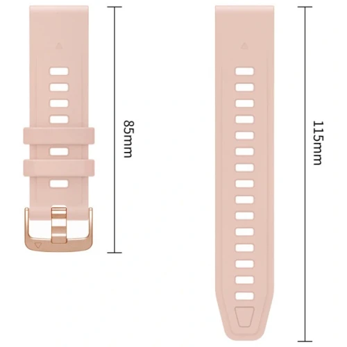 Pasek Tech-Protect Silicone do QuickFit 20 mm, pudrowy róż (8/9)