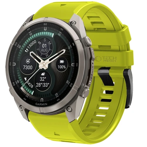 Pasek Tech-Protect Silicone do QuickFit 26 mm, zielone (1/9)