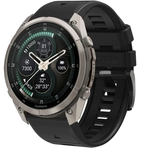 Pasek Tech-Protect Silicone do QuickFit 26 mm, czarne (1/9)