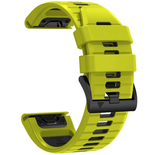 Pasek Tech-Protect Iconband Pro do QuickFit 26 mm, limonkowo-czarne (2/9)
