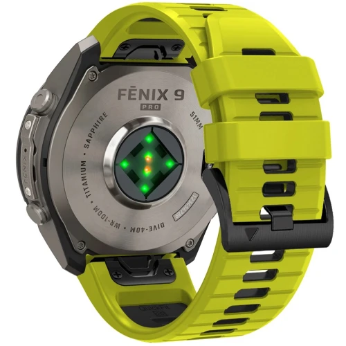 Pasek Tech-Protect Iconband Pro do QuickFit 26 mm, limonkowo-czarne (3/9)