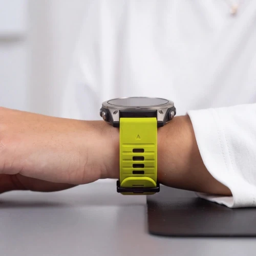 Pasek Tech-Protect Iconband Pro do QuickFit 26 mm, limonkowo-czarne (6/9)