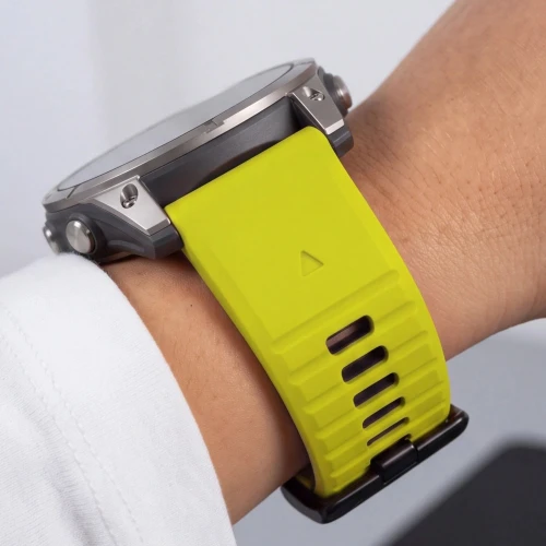Pasek Tech-Protect Iconband Pro do QuickFit 26 mm, limonkowo-czarne (7/9)