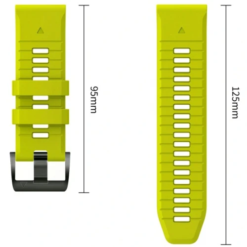 Pasek Tech-Protect Iconband Pro do QuickFit 26 mm, limonkowo-czarne (8/9)