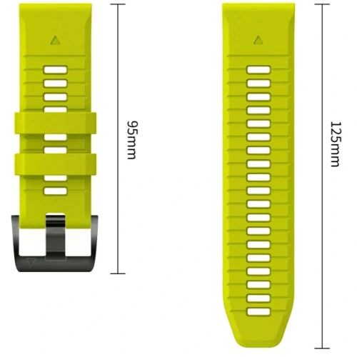 Pasek Tech-Protect Iconband Pro do QuickFit 22 mm, limonkowo-czarne (8/9)