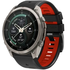 Pasek Tech-Protect Iconband Pro do QuickFit 22 mm, czarno-czerwone