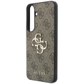 Etui Guess Leather 4G Metal Logo do Galaxy S26 FE, brązowe