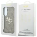 Etui Guess Leather 4G Metal Logo do Galaxy S26 FE, brązowe