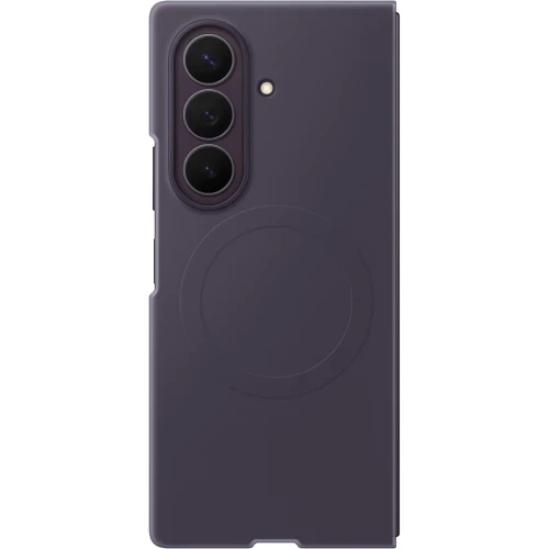 Etui + 2x folia antyrefleksyjna Samsung Silicone Magnet Case do Galaxy Z Fold8 Ultra, do MagSafe, fioletowe