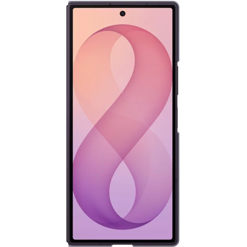 Etui + 2x folia antyrefleksyjna Samsung Silicone Magnet Case do Galaxy Z Fold8 Ultra, do MagSafe, fioletowe