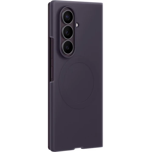 Etui + 2x folia antyrefleksyjna Samsung Silicone Magnet Case do Galaxy Z Fold8 Ultra, do MagSafe, fioletowe