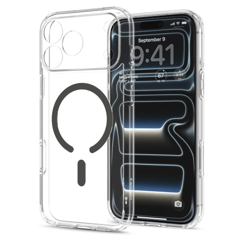 Etui Spigen Ultra Hybrid Mag do MagSafe do iPhone 18 Pro Max, przezroczysto-szare (8/16)