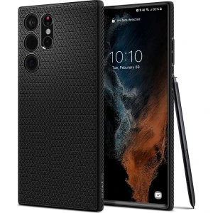 OUTLET: Etui Spigen Liquid Air Galaxy S22 Ultra, czarne