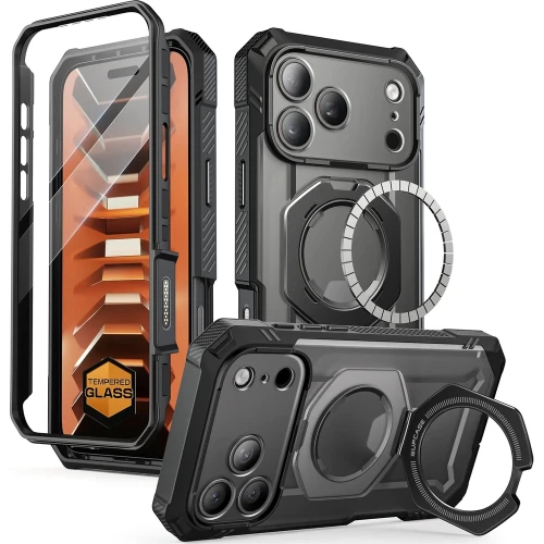 Etui pancerne + szkło 9H Supcase UB Grip Pro Mag SPG (CC) do MagSafe do iPhone 18 Pro / 17 Pro, (1/12)