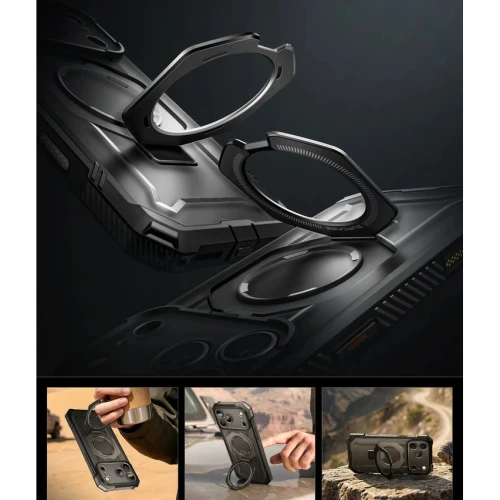 Etui pancerne + szkło 9H Supcase UB Grip Pro Mag SPG (CC) do MagSafe do iPhone 18 Pro / 17 Pro, (10/12)