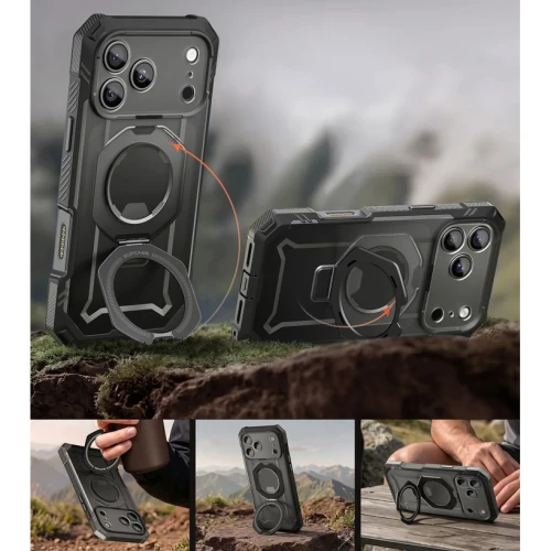 Etui pancerne + szkło 9H Supcase UB Grip Pro Mag SPG (CC) do MagSafe do iPhone 18 Pro / 17 Pro, (6/12)