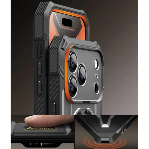 Etui pancerne + szkło 9H Supcase UB Grip Pro Mag SPG (CC) do MagSafe do iPhone 18 Pro / 17 Pro, (7/12)