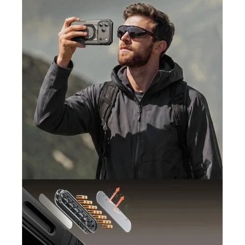 Etui pancerne + szkło 9H Supcase UB Grip Pro Mag SPG (CC) do MagSafe do iPhone 18 Pro / 17 Pro, (8/12)