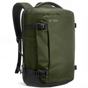 OUTLET: Plecak podróżny z miejscem na laptopa, 24L, Tech-Protect Defender S70, ciemnozielony