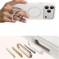 Etui z obrotową podstawką 360° Torras Q3 Silicone do iPhone 18 Pro Max / 17 Pro Max do MagSafe, białe (4/7)