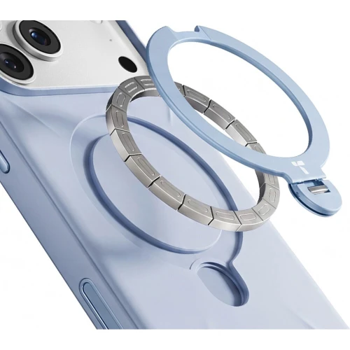 Etui z obrotową podstawką 360° Torras Q3 Silicone do iPhone 18 Pro Max / 17 Pro Max do MagSafe, niebieskie (3/9)