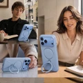 Etui z obrotową podstawką 360° Torras Q3 Silicone do iPhone 18 Pro Max / 17 Pro Max do MagSafe, niebieskie (4/9)