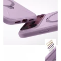 Etui z obrotową podstawką 360° Torras Q3 Silicone do iPhone 18 Pro Max / 17 Pro Max do MagSafe, fioletowe (6/9)