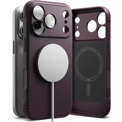 Etui Ringke Onyx Magnetic do MagSafe do iPhone 18 Pro / 17 Pro, burgundowe (1/7)