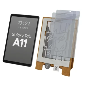 2x Prywatyzujące szkło hybrydowe z eko aplikatorem Bizon Eplikator Tab Hybrid Shadow do Galaxy Tab A11
