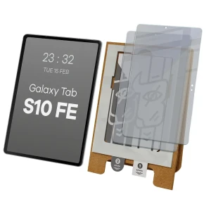 2x Prywatyzujące szkło hybrydowe z eko aplikatorem Bizon Eplikator Tab Hybrid Shadow do Galaxy Tab S10 FE
