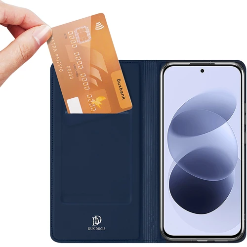 Etui z klapką Dux Ducis Skin Pro do Xiaomi Redmi Note 17 4G/5G, granatowe (7/12)