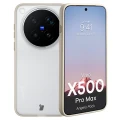 Etui + szkło hartowane Bizon Angelo Pack do Vivo X500 Pro Max, półprzezroczyste z beżową ramką (3/8)