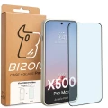 Etui + szkło hartowane Bizon Angelo Pack do Vivo X500 Pro Max, półprzezroczyste z beżową ramką (8/8)