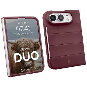 Pancerne etui Bizon Case Tur do iPhone Duo, burgundowe