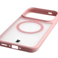 Etui z pierścieniem magnetycznym Bizon Case MatteO do OPPO Find X10 Pro Max, przydymione-jasnoróżowe (6/7)